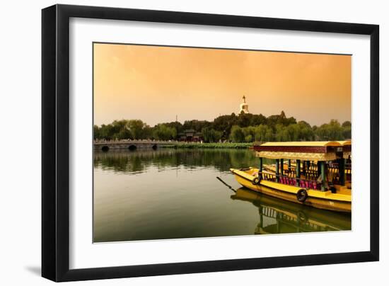 China 10MKm2 Collection - Beihai Park at Sunset-Philippe Hugonnard-Framed Photographic Print