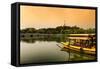 China 10MKm2 Collection - Beihai Park at Sunset-Philippe Hugonnard-Framed Stretched Canvas