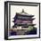 China 10MKm2 Collection - Bell Tower 14th Century - Xi'an City-Philippe Hugonnard-Framed Photographic Print