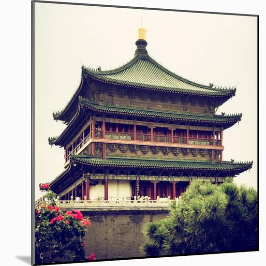 China 10MKm2 Collection - Bell Tower 14th Century - Xi'an City-Philippe Hugonnard-Mounted Photographic Print