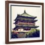 China 10MKm2 Collection - Bell Tower 14th Century - Xi'an City-Philippe Hugonnard-Framed Photographic Print