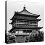 China 10MKm2 Collection - Bell Tower 14th Century - Xi'an City-Philippe Hugonnard-Stretched Canvas