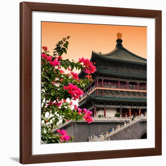 China 10MKm2 Collection - Bell Tower 14th Century - Xi'an City-Philippe Hugonnard-Framed Photographic Print