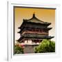 China 10MKm2 Collection - Bell Tower 14th Century - Xi'an City-Philippe Hugonnard-Framed Photographic Print