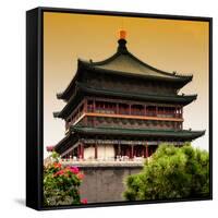 China 10MKm2 Collection - Bell Tower 14th Century - Xi'an City-Philippe Hugonnard-Framed Stretched Canvas