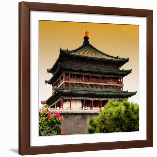 China 10MKm2 Collection - Bell Tower 14th Century - Xi'an City-Philippe Hugonnard-Framed Photographic Print