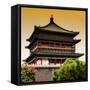 China 10MKm2 Collection - Bell Tower 14th Century - Xi'an City-Philippe Hugonnard-Framed Stretched Canvas