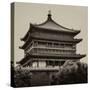 China 10MKm2 Collection - Bell Tower 14th Century - Xi'an City-Philippe Hugonnard-Stretched Canvas