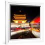 China 10MKm2 Collection - Bell Tower 14th Century - Xi'an City-Philippe Hugonnard-Framed Photographic Print