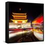 China 10MKm2 Collection - Bell Tower 14th Century - Xi'an City-Philippe Hugonnard-Framed Stretched Canvas