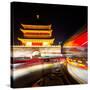 China 10MKm2 Collection - Bell Tower 14th Century - Xi'an City-Philippe Hugonnard-Stretched Canvas