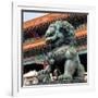 China 10MKm2 Collection - Bronze Chinese Lion in Forbidden City-Philippe Hugonnard-Framed Photographic Print