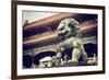 China 10MKm2 Collection - Bronze Chinese Lion in Forbidden City-Philippe Hugonnard-Framed Photographic Print