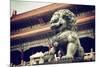 China 10MKm2 Collection - Bronze Chinese Lion in Forbidden City-Philippe Hugonnard-Mounted Photographic Print