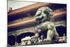 China 10MKm2 Collection - Bronze Chinese Lion in Forbidden City-Philippe Hugonnard-Mounted Photographic Print