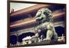 China 10MKm2 Collection - Bronze Chinese Lion in Forbidden City-Philippe Hugonnard-Framed Photographic Print