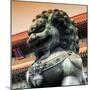 China 10MKm2 Collection - Bronze Chinese Lion in Forbidden City-Philippe Hugonnard-Mounted Photographic Print