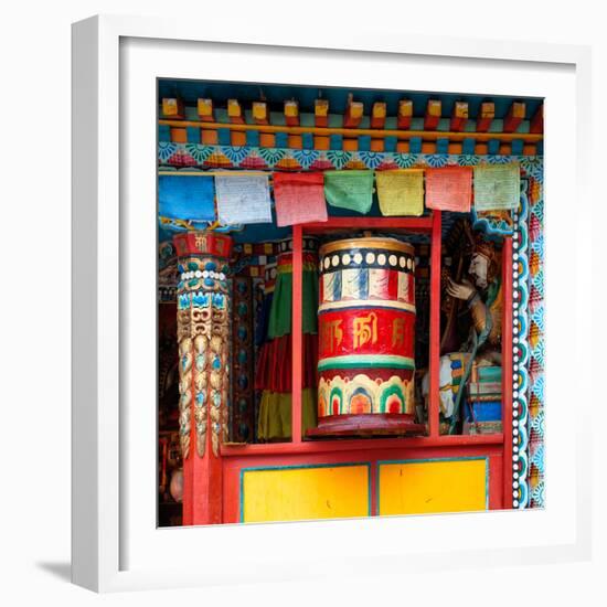 China 10MKm2 Collection - Buddhist Prayer Wheel-Philippe Hugonnard-Framed Photographic Print