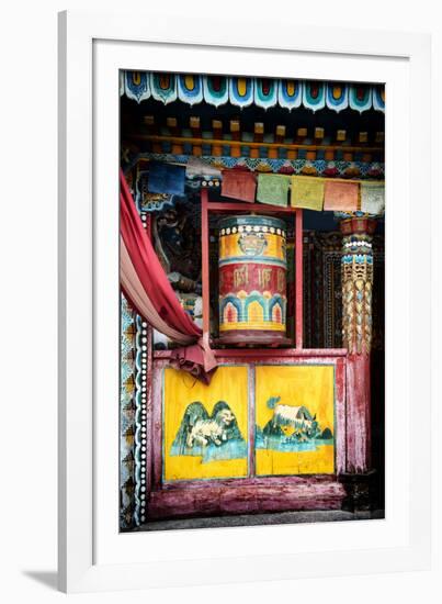 China 10MKm2 Collection - Buddhist Prayer Wheel-Philippe Hugonnard-Framed Photographic Print