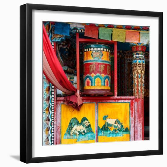 China 10MKm2 Collection - Buddhist Prayer Wheel-Philippe Hugonnard-Framed Photographic Print