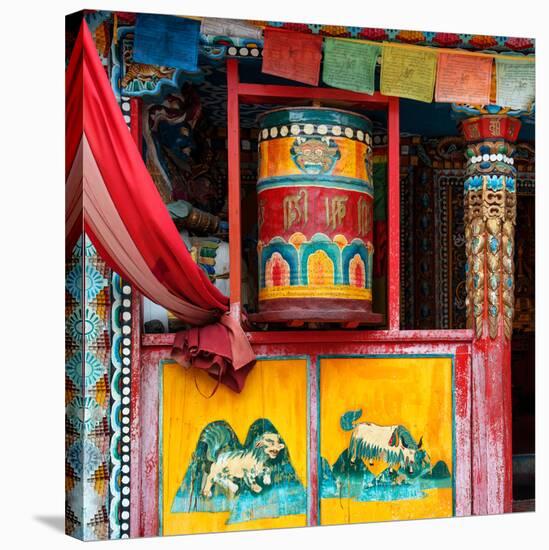 China 10MKm2 Collection - Buddhist Prayer Wheel-Philippe Hugonnard-Stretched Canvas