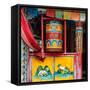 China 10MKm2 Collection - Buddhist Prayer Wheel-Philippe Hugonnard-Framed Stretched Canvas