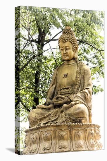 China 10MKm2 Collection - Buddhist Statue-Philippe Hugonnard-Stretched Canvas