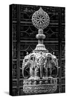 China 10MKm2 Collection - Buddhist Temple - Elephant Statue-Philippe Hugonnard-Stretched Canvas