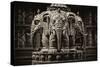 China 10MKm2 Collection - Buddhist Temple - Elephant Statue-Philippe Hugonnard-Stretched Canvas