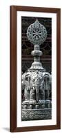 China 10MKm2 Collection - Buddhist Temple - Elephant Statue-Philippe Hugonnard-Framed Photographic Print