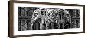 China 10MKm2 Collection - Buddhist Temple - Elephant Statue-Philippe Hugonnard-Framed Photographic Print