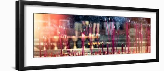 China 10MKm2 Collection - Buddhist Temple with Incense Burning-Philippe Hugonnard-Framed Photographic Print