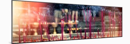 China 10MKm2 Collection - Buddhist Temple with Incense Burning-Philippe Hugonnard-Mounted Photographic Print