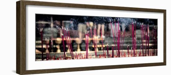 China 10MKm2 Collection - Buddhist Temple with Incense Burning-Philippe Hugonnard-Framed Photographic Print