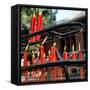 China 10MKm2 Collection - Candles in a Buddhist Temple-Philippe Hugonnard-Framed Stretched Canvas