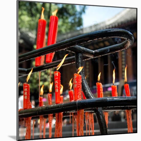 China 10MKm2 Collection - Candles in a Buddhist Temple-Philippe Hugonnard-Mounted Photographic Print