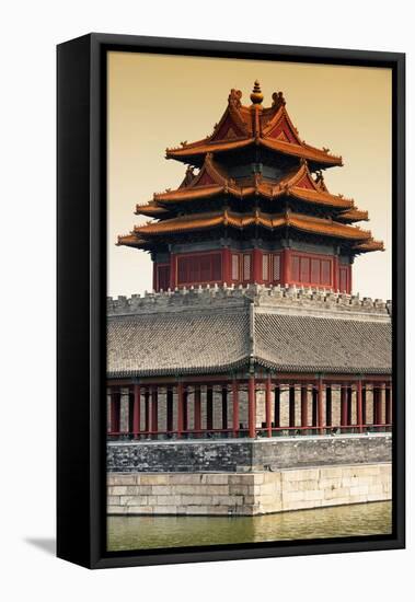 China 10MKm2 Collection - Chinese Architecture at Sunset - Forbidden City - Beijing-Philippe Hugonnard-Framed Stretched Canvas