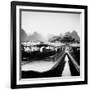 China 10MKm2 Collection - Chinese Boats with Karst Mountains-Philippe Hugonnard-Framed Photographic Print