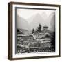 China 10MKm2 Collection - Chinese Buddhist Temple with Karst Mountains-Philippe Hugonnard-Framed Photographic Print