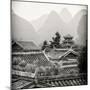 China 10MKm2 Collection - Chinese Buddhist Temple with Karst Mountains-Philippe Hugonnard-Mounted Photographic Print