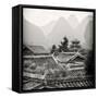 China 10MKm2 Collection - Chinese Buddhist Temple with Karst Mountains-Philippe Hugonnard-Framed Stretched Canvas