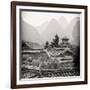 China 10MKm2 Collection - Chinese Buddhist Temple with Karst Mountains-Philippe Hugonnard-Framed Photographic Print