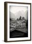 China 10MKm2 Collection - Chinese Buddhist Temple with Karst Mountains-Philippe Hugonnard-Framed Photographic Print