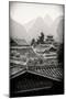 China 10MKm2 Collection - Chinese Buddhist Temple with Karst Mountains-Philippe Hugonnard-Mounted Photographic Print