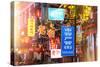 China 10MKm2 Collection - Chinese Signs Night-Philippe Hugonnard-Stretched Canvas