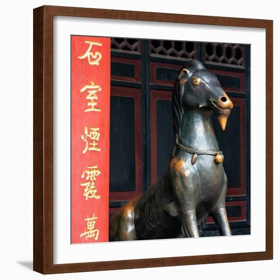 China 10MKm2 Collection - Chinese Statue-Philippe Hugonnard-Framed Photographic Print