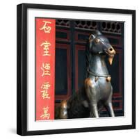 China 10MKm2 Collection - Chinese Statue-Philippe Hugonnard-Framed Photographic Print