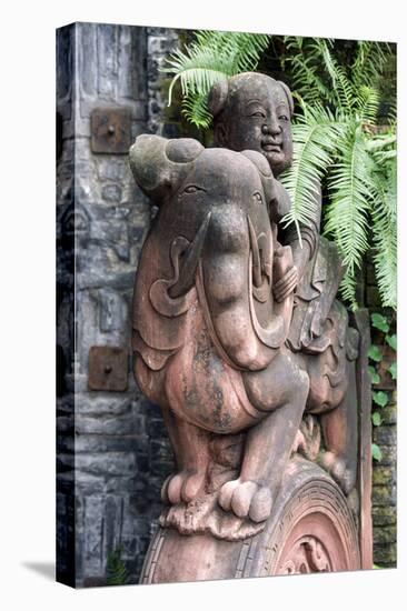China 10MKm2 Collection - Chinese Statue-Philippe Hugonnard-Stretched Canvas