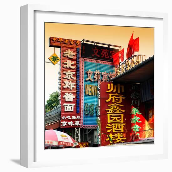 China 10MKm2 Collection - Chinese Street Atmosphere at Sunset-Philippe Hugonnard-Framed Photographic Print