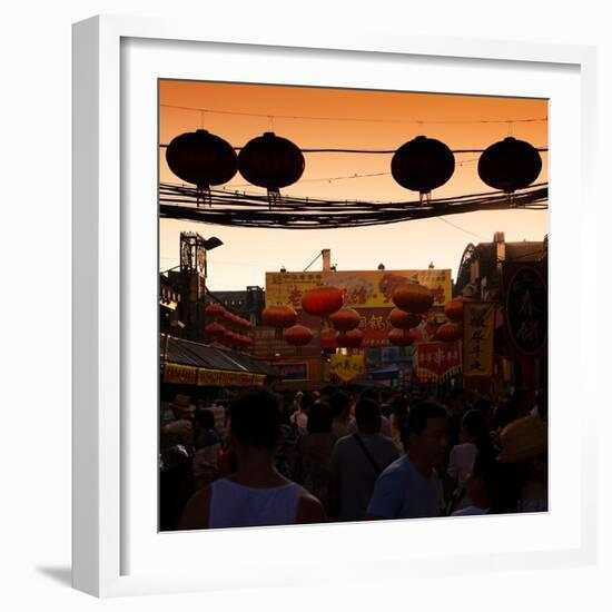 China 10MKm2 Collection - Chinese Street Atmosphere-Philippe Hugonnard-Framed Art Print